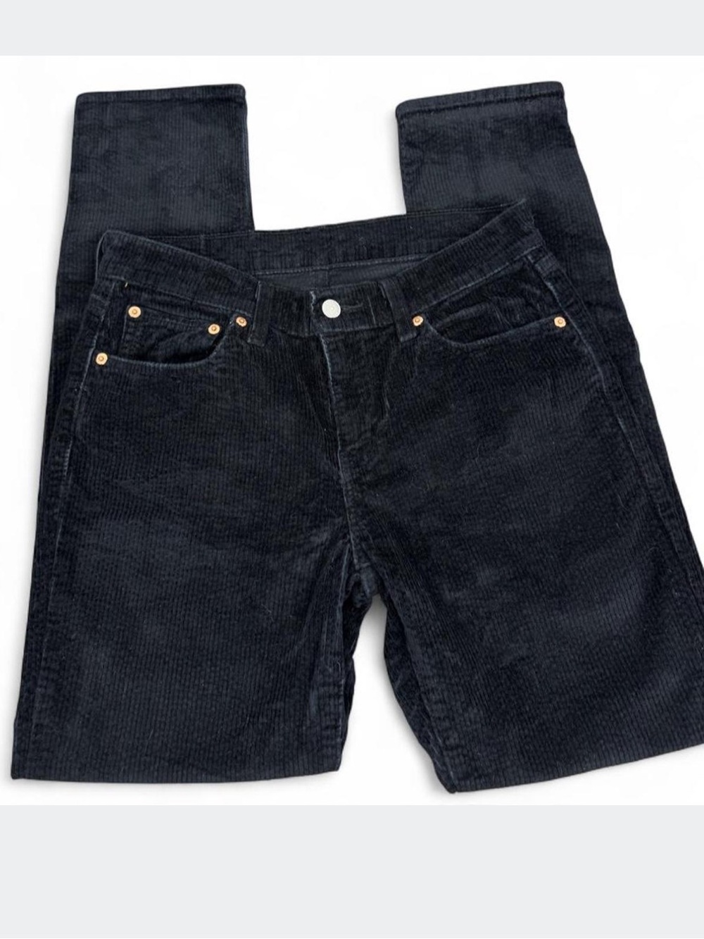 Levi’s 311 Shaping Skinny Corduroy Women's Pants Black Midrise Jeans Size 28
